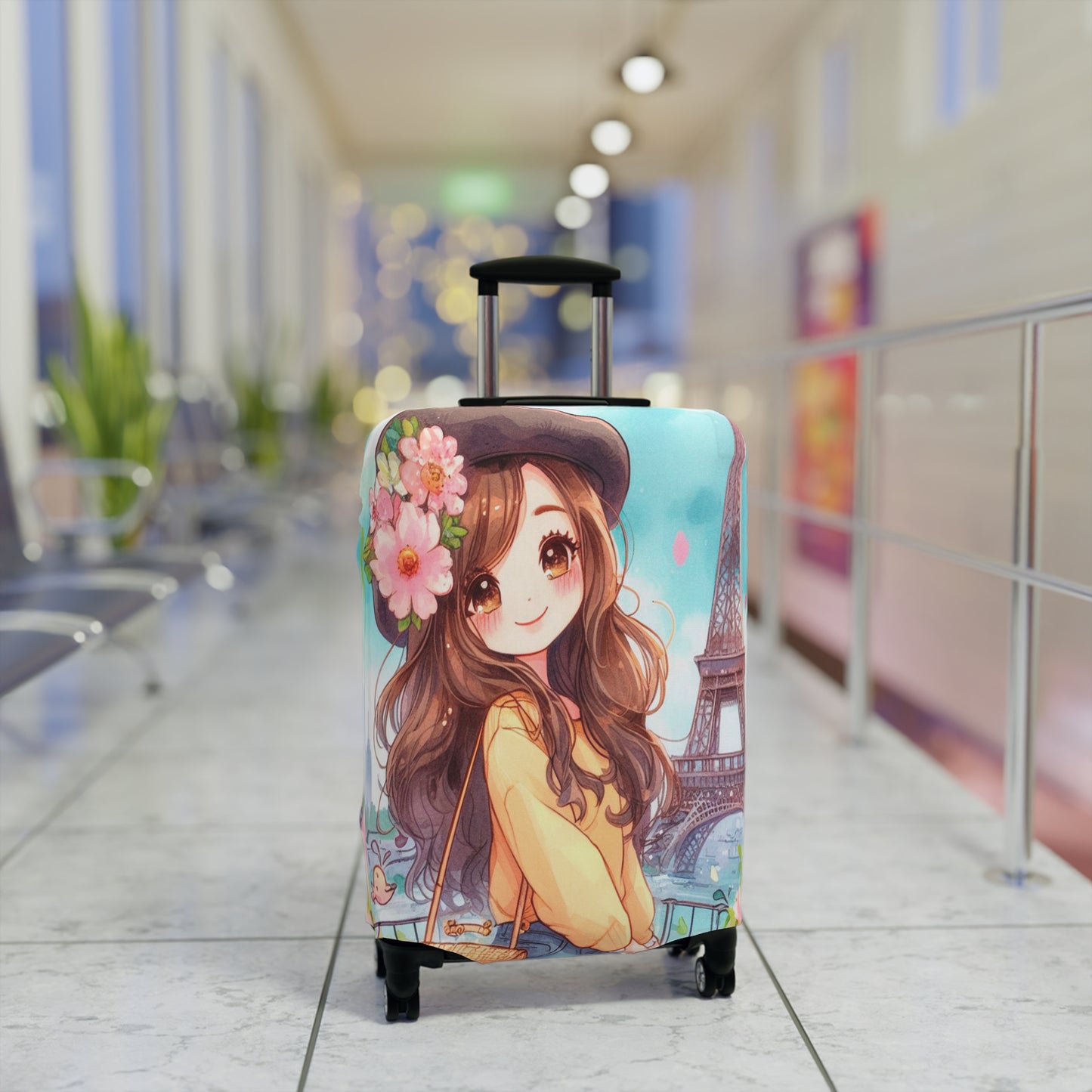 Luggage Cover, Just a Girl Who loves Travelling, awd-2106