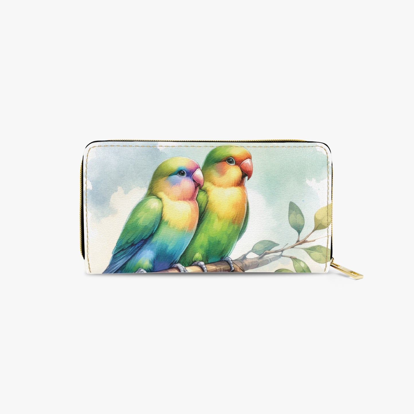 Long Type Zipper Purse, Birds, awd-644