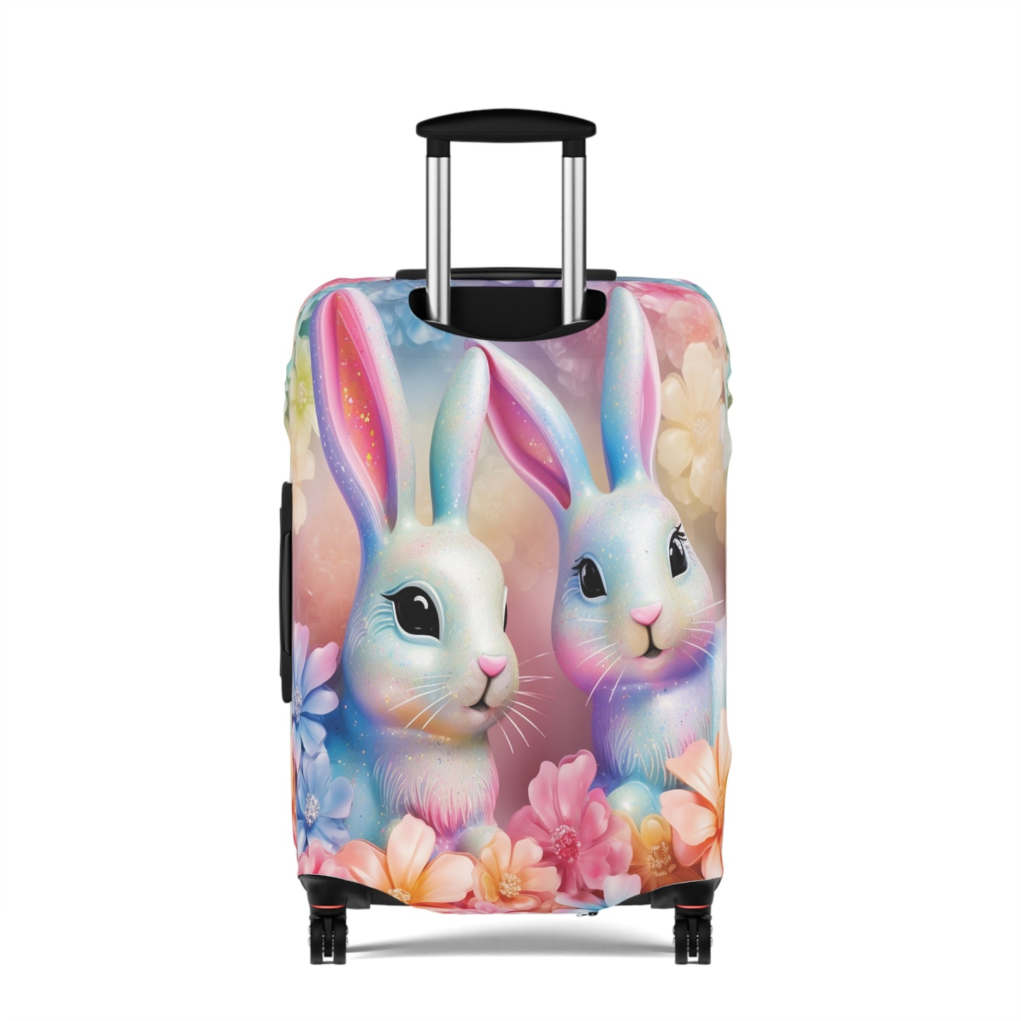 Luggage Cover, Easter, Floral Rabbits, awd-703