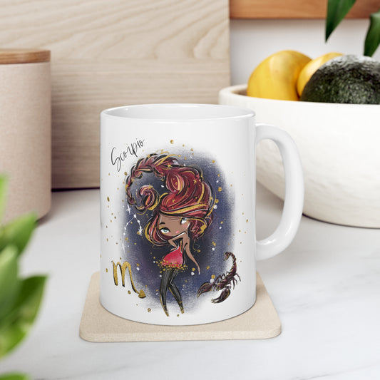 Zodiac Sign, Scorpio, Ceramic Mug 11oz