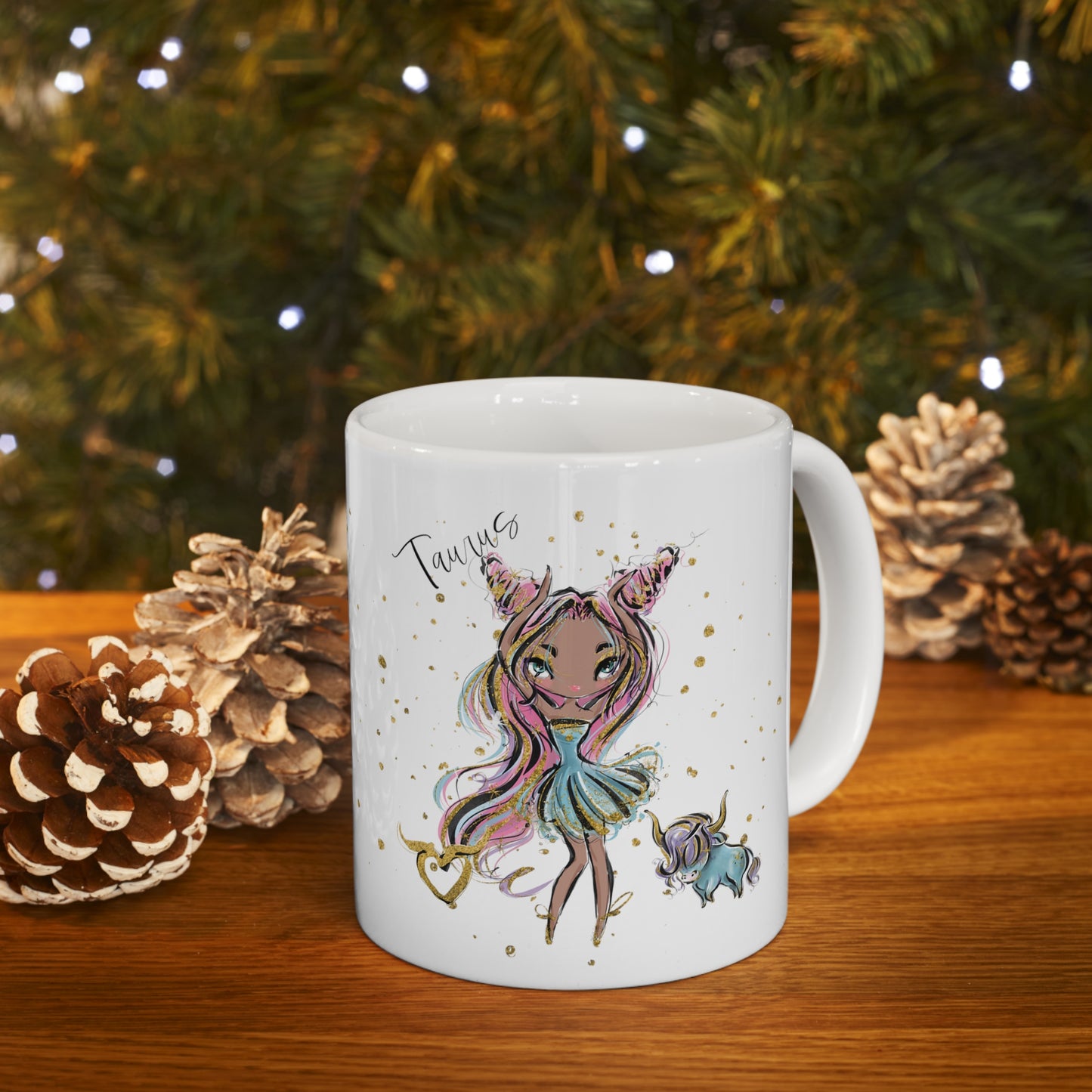 Zodiac Sign, Taurus, Ceramic Mug 11oz