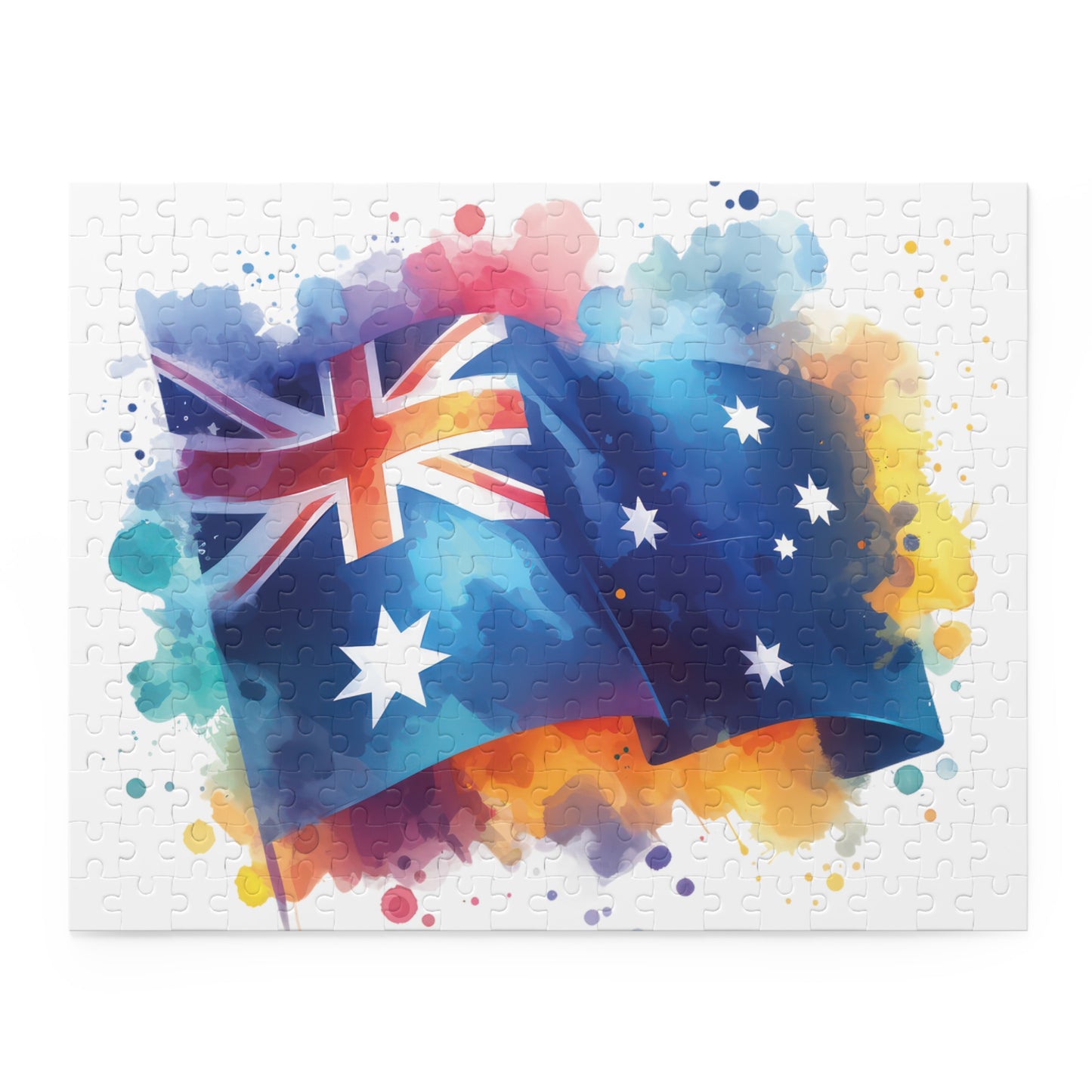 Personalised/Non-Personalised Puzzle, Australian Flag (120, 252, 500-Piece)