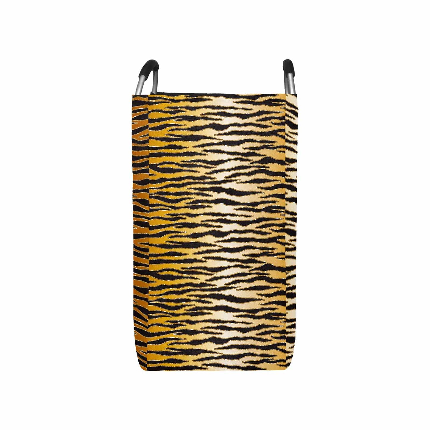 Glitter Gold Animal Print  Square Laundry Basket