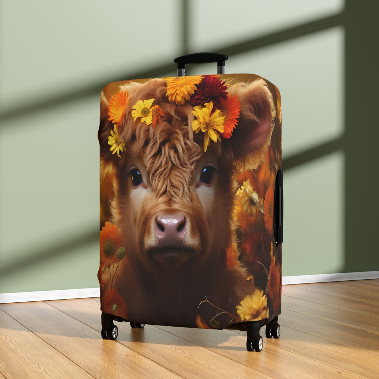 Luggage Cover, Highland Cow, awd-048