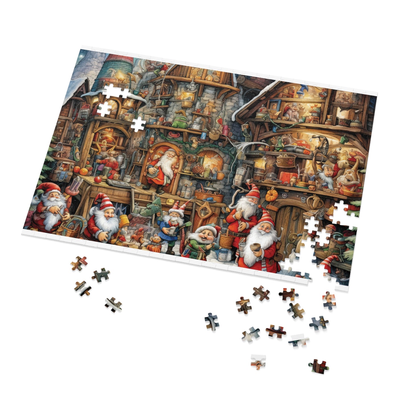 Jigsaw Puzzle, Santa's Workshop, Personalised/Non-Personalised (30, 110, 252, 500,1000-Piece)