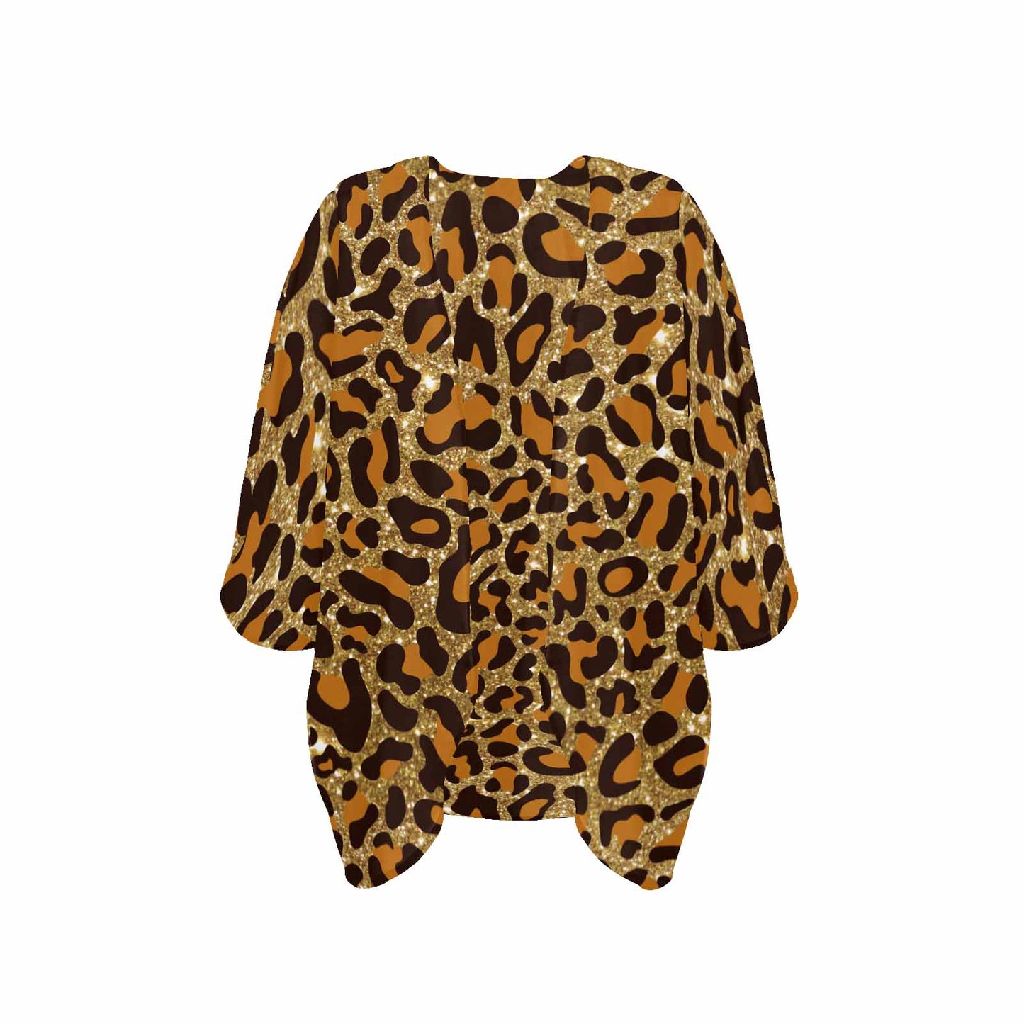 Animal print 5  Women's Kimono Chiffon Cover Up