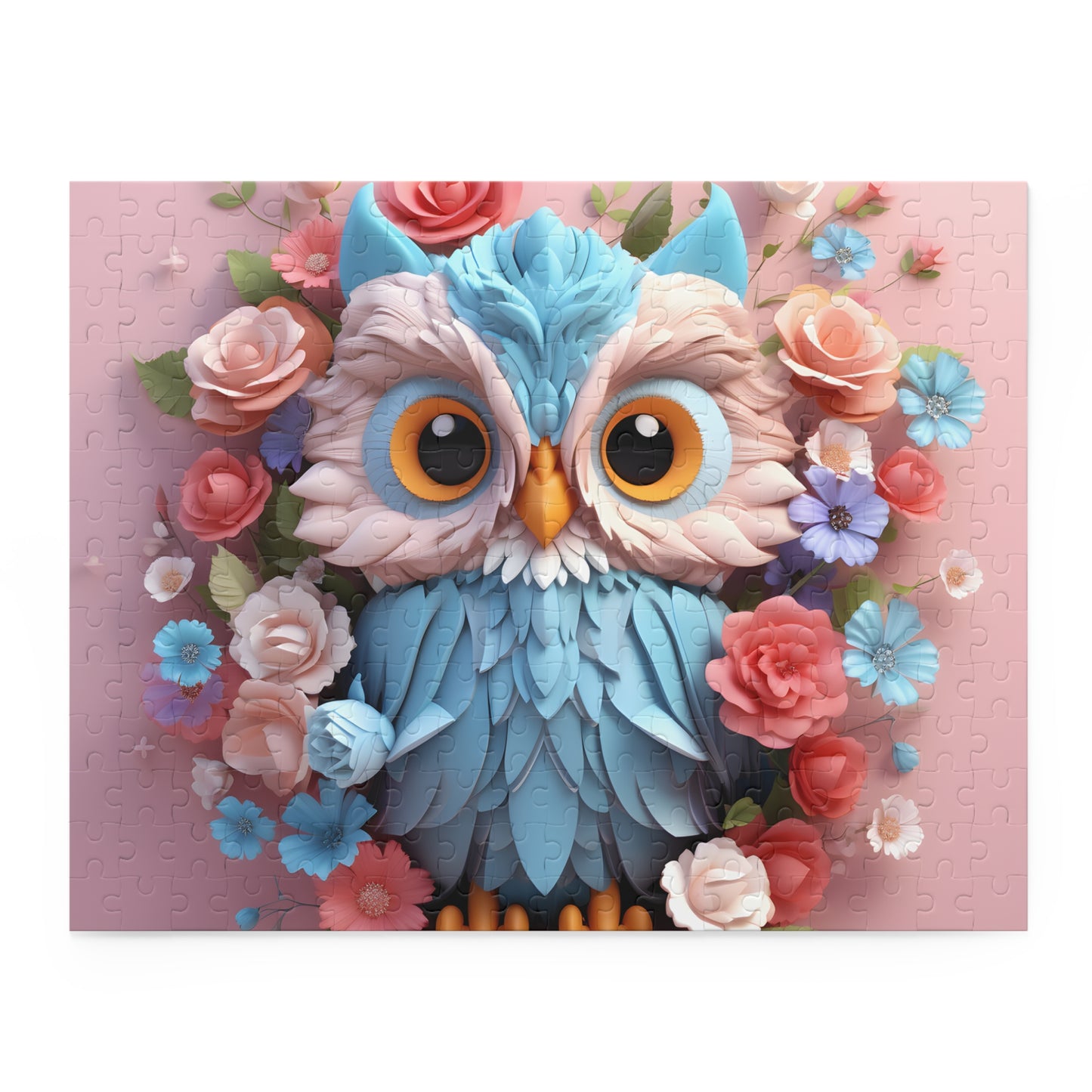 Personalised/Non-Personalised Puzzle, Owl (120, 252, 500-Piece)