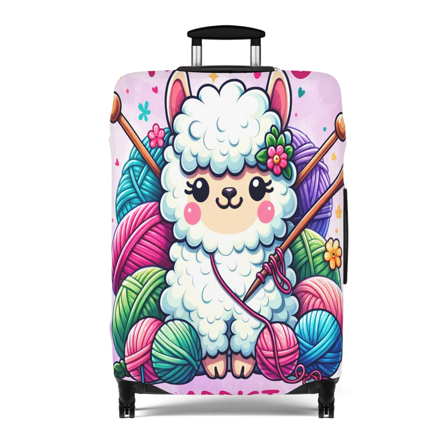 Luggage Cover, Knitting Addict Lamb, awd-1698