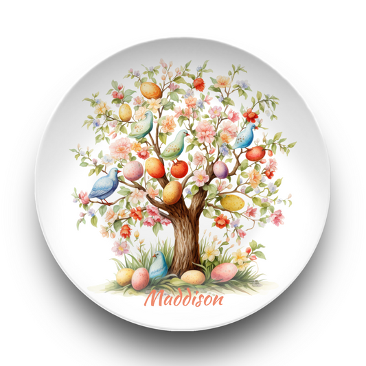 Personalised Easter Egg Tree Plate