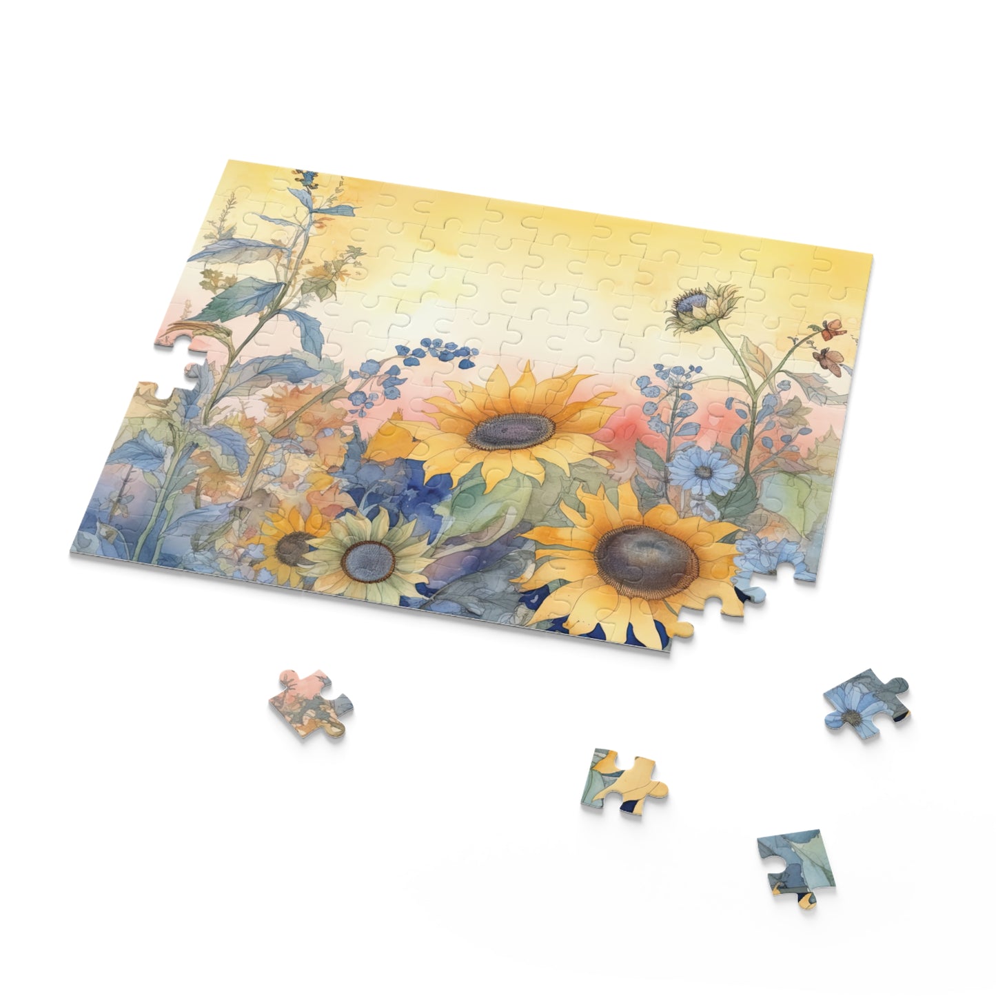 Personalised/Non-Personalised Puzzle, Floral (120, 252, 500-Piece)