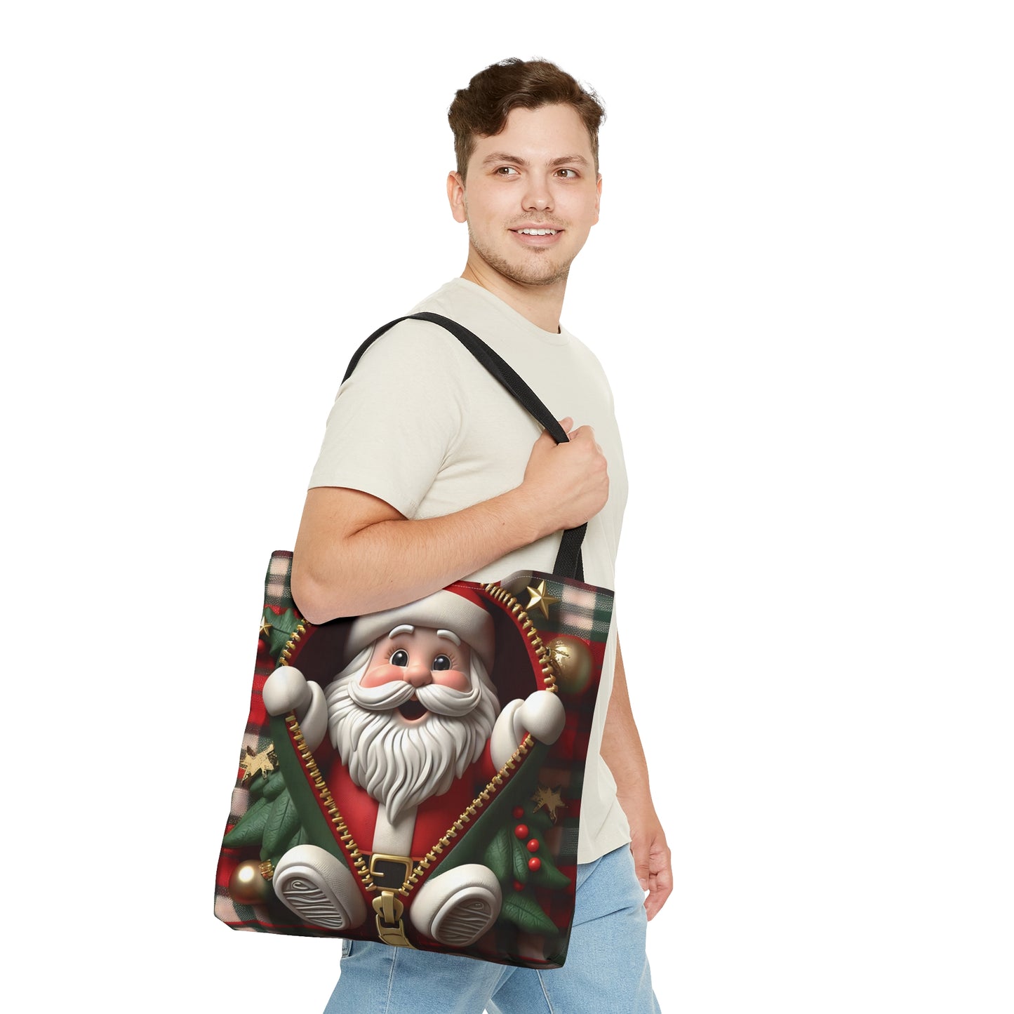 Tote Bag, Christmas, Santa, Personalised/Non-Personalised Tote bag