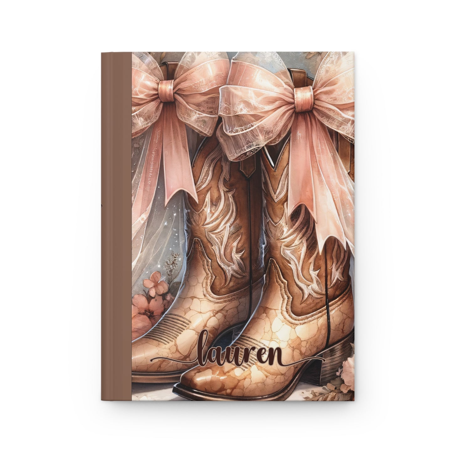 Personalised Hardcover Journal Matte, Country and Western,  Country Boots, awd-1771