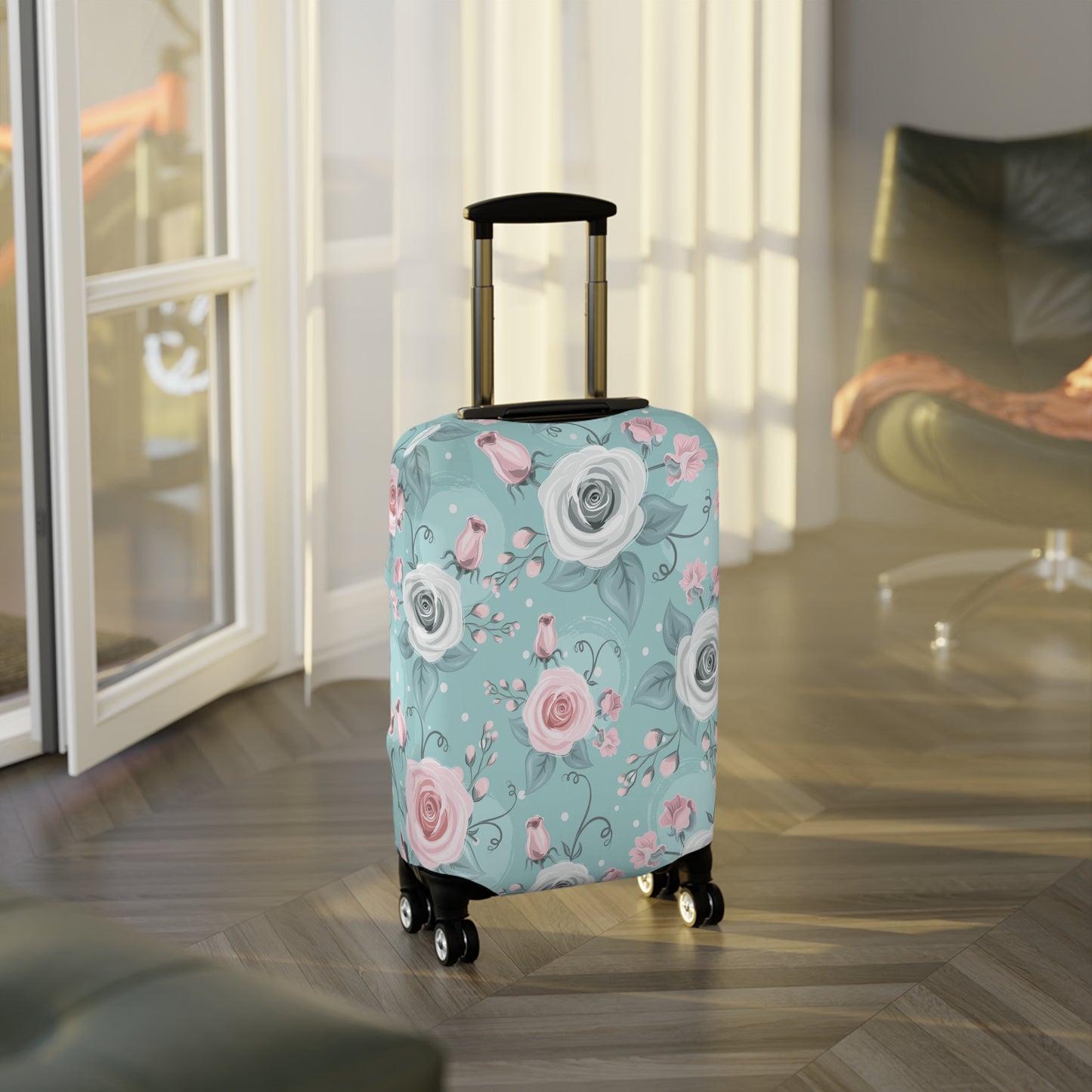 Luggage Cover, Green Floral, awd-1769