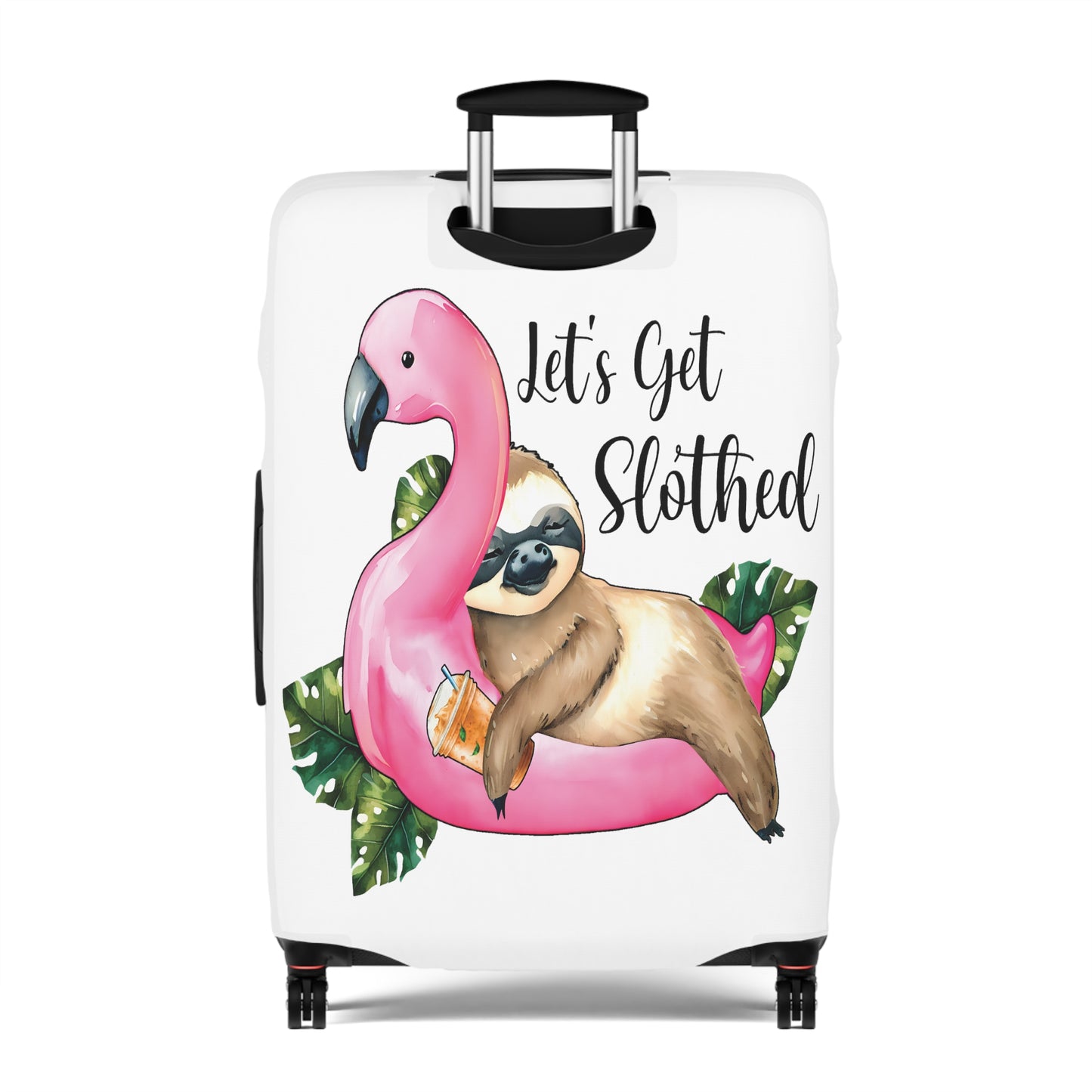 Luggage Cover, Sloth, Let's get slothed, awd-1057