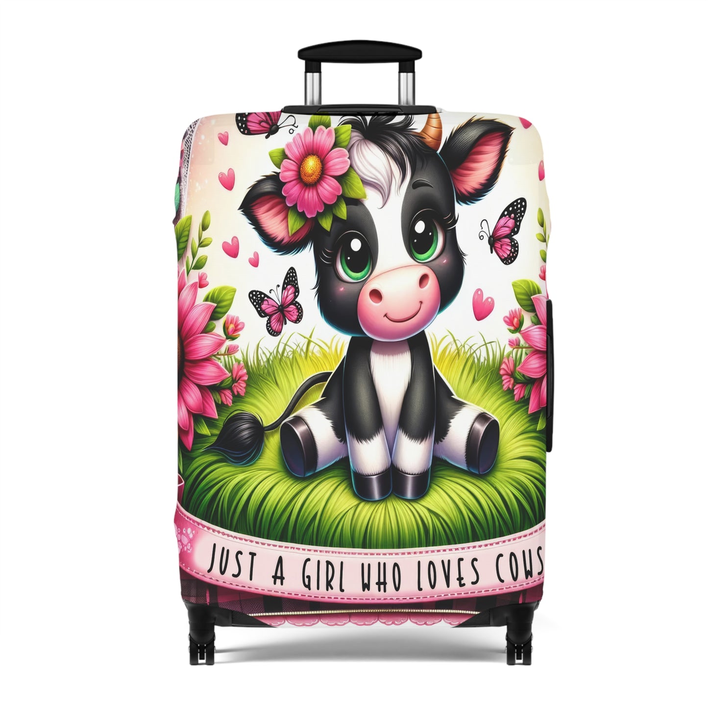 Luggage Cover, Just a Girl who Loves Cows, awd-1492