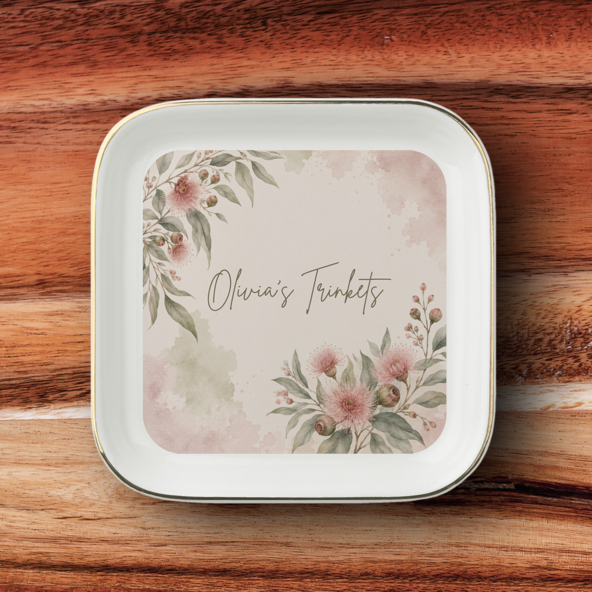 Personalised Jewelry Dish, Custom Name Ceramic Trinket Dish, Personalised Gift, Jewellery Holder, Birthday or Christmas Gift