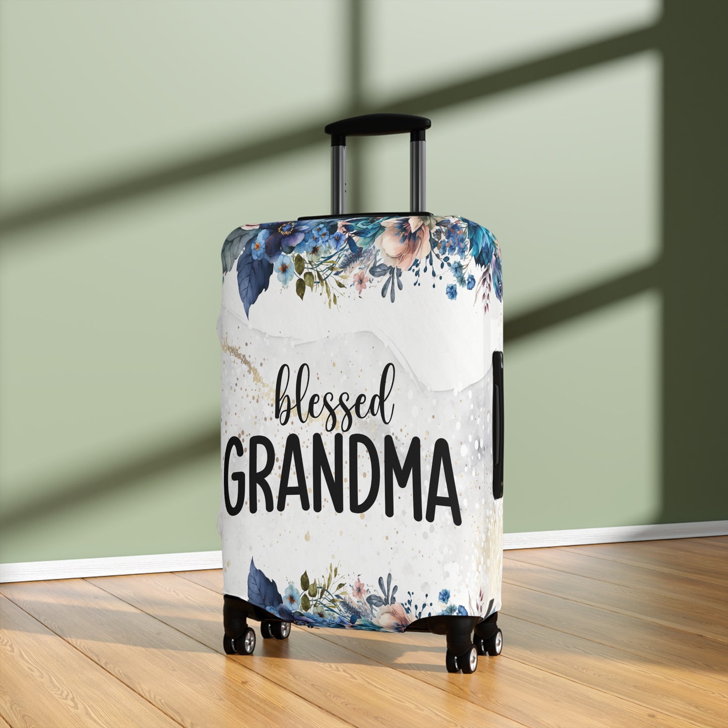 Luggage Cover, Floral, Blessed Grandma, awd-729