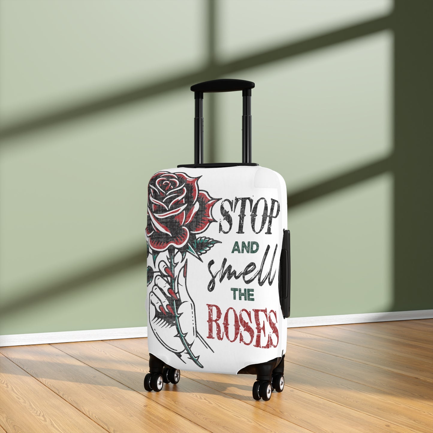 Luggage Cover, Stop and Smell the Roses, awd-1656