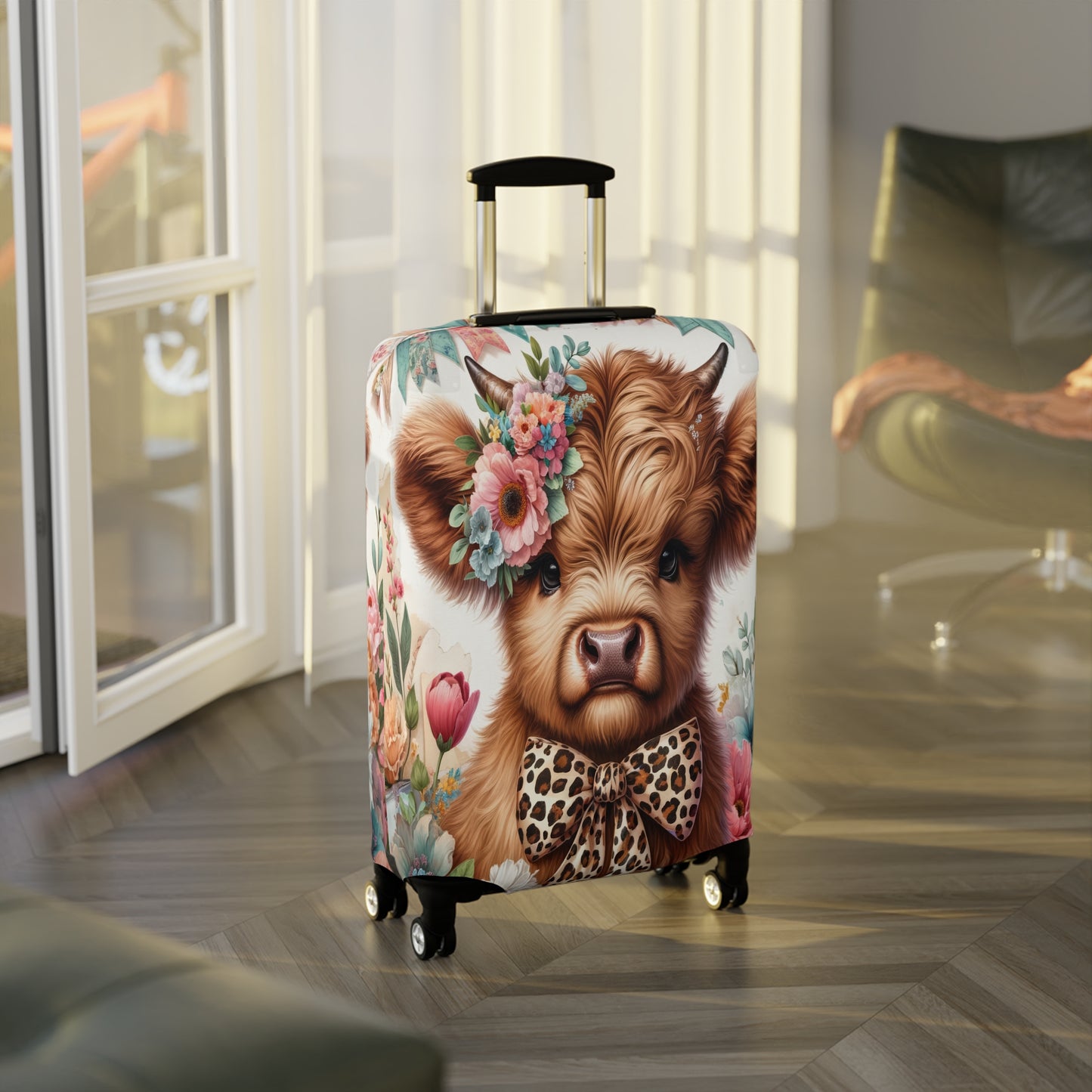 Luggage Cover, Highland Cow, awd-5017