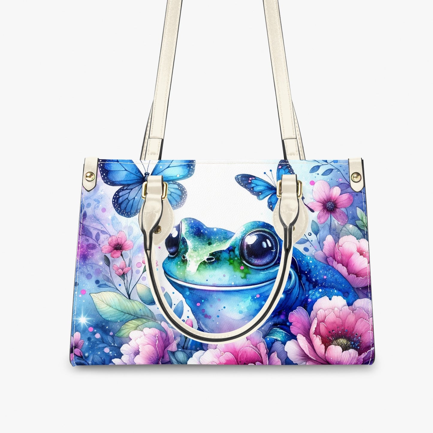 Women's Tote Bag - Long Strap - Frog