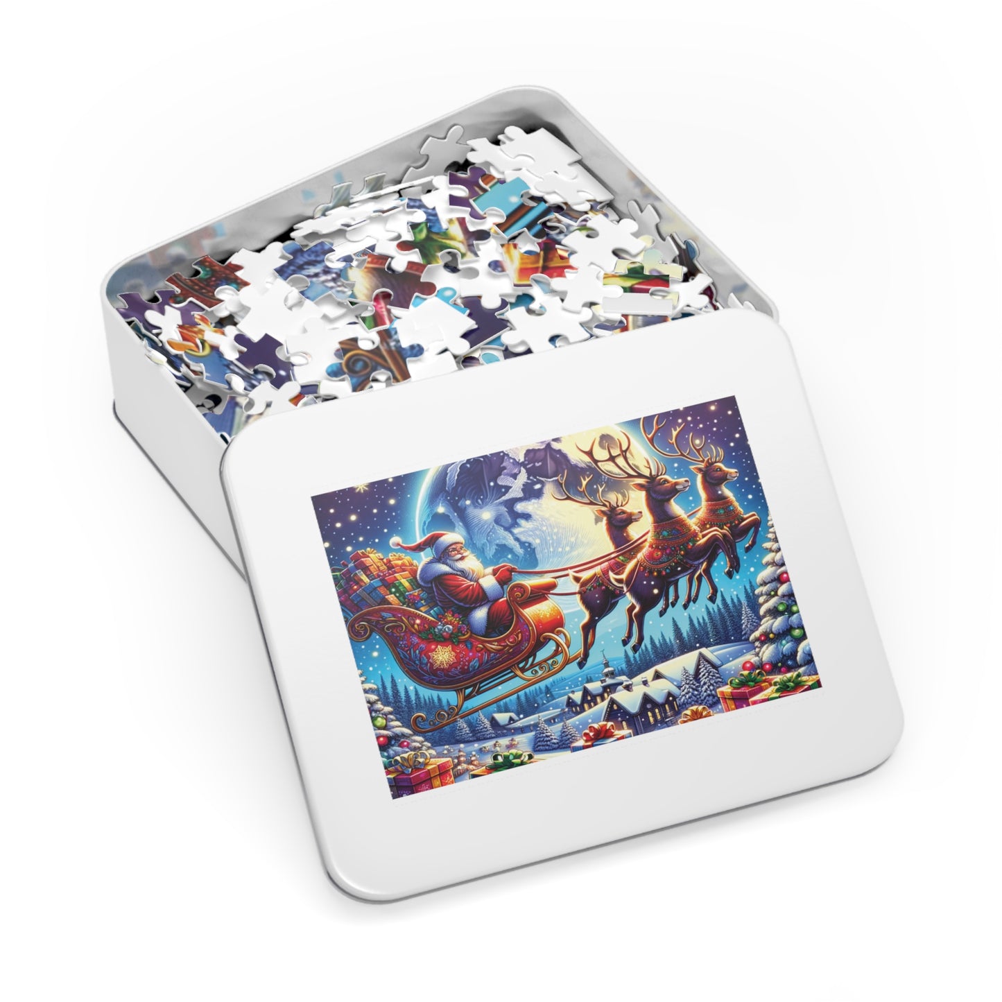 Jigsaw Puzzle, Christmas, Santa, Personalised/Non-Personalised (30, 110, 252, 500,1000-Piece)