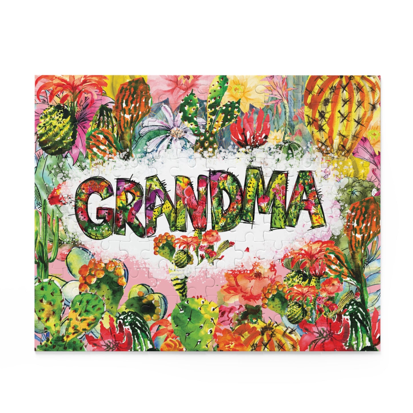 Personalised/Non-Personalised Puzzle, Tropical Grandma (120, 252, 500-Piece)