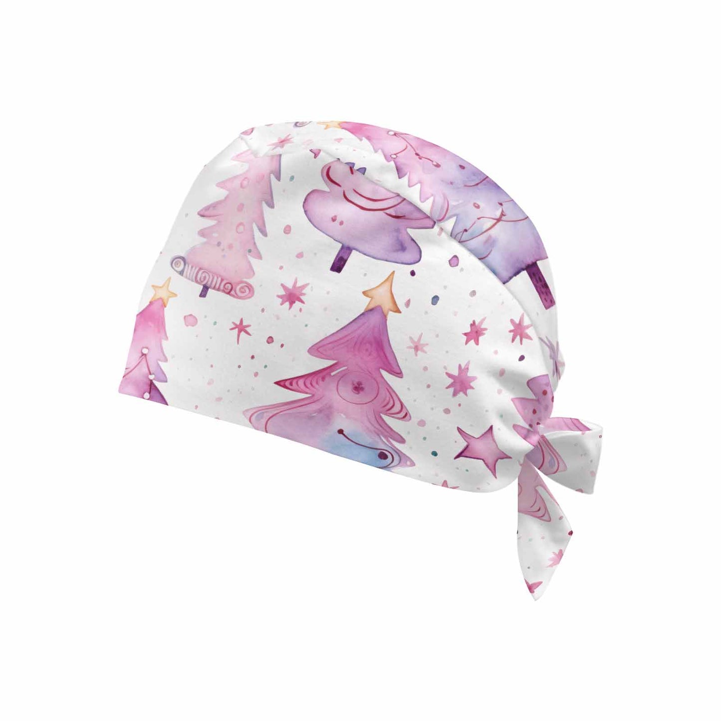 Pink Christmas Trees  Scrub Cap