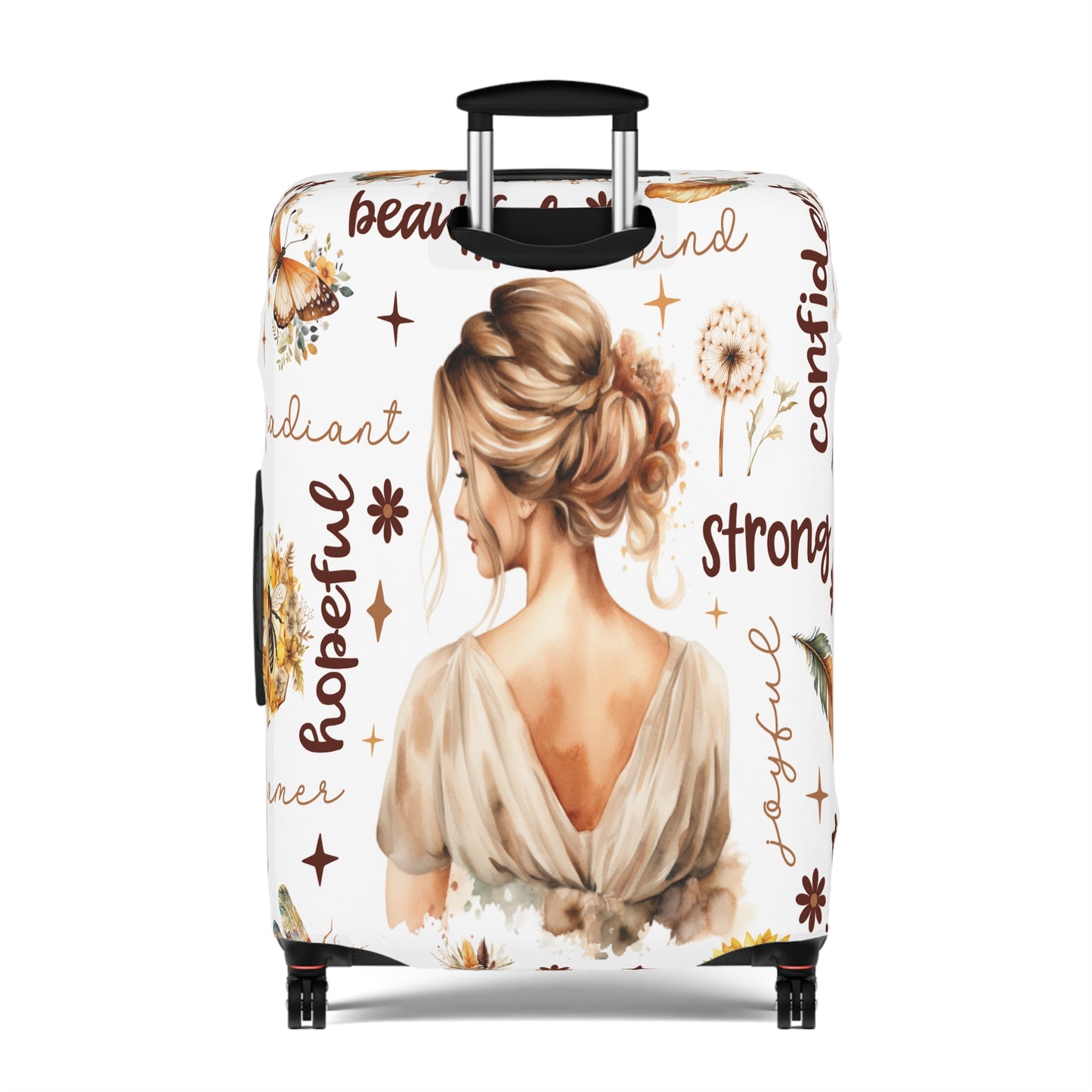 Luggage Cover, Affirmations, Blonde Hair, awd-503