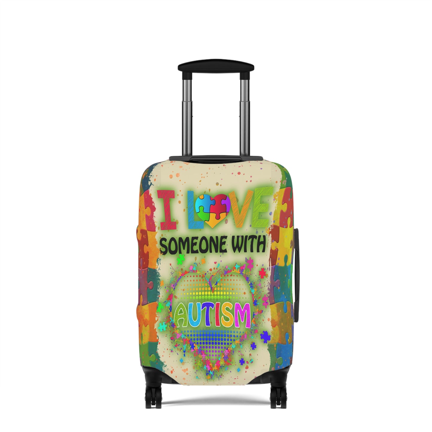 Luggage Cover, I Love someone with Autism, awd-1459b