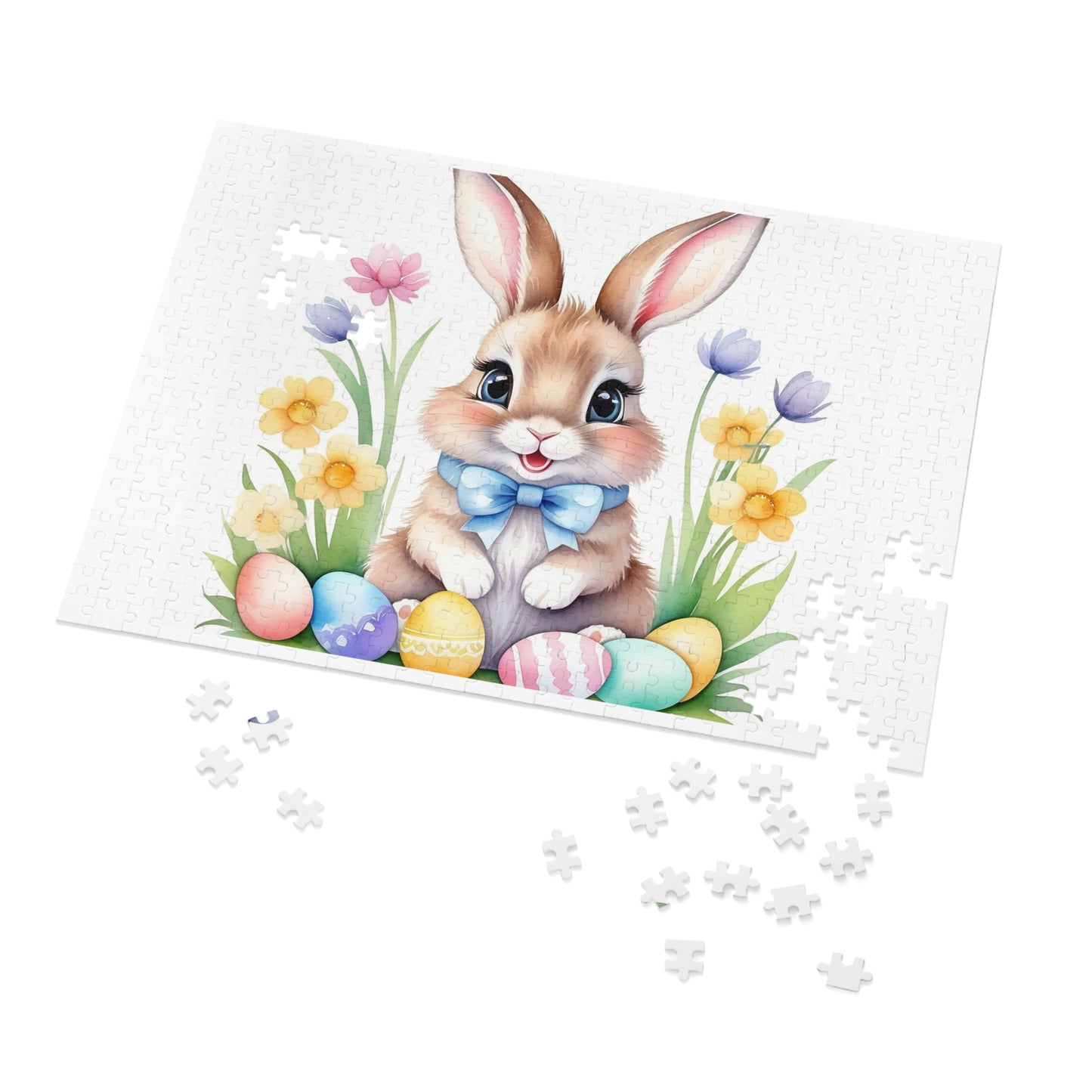 Puzzle, Easter, Rabbit, Personalised/Non-Personalised (30, 110, 252, 500,1000-Piece) awd-646