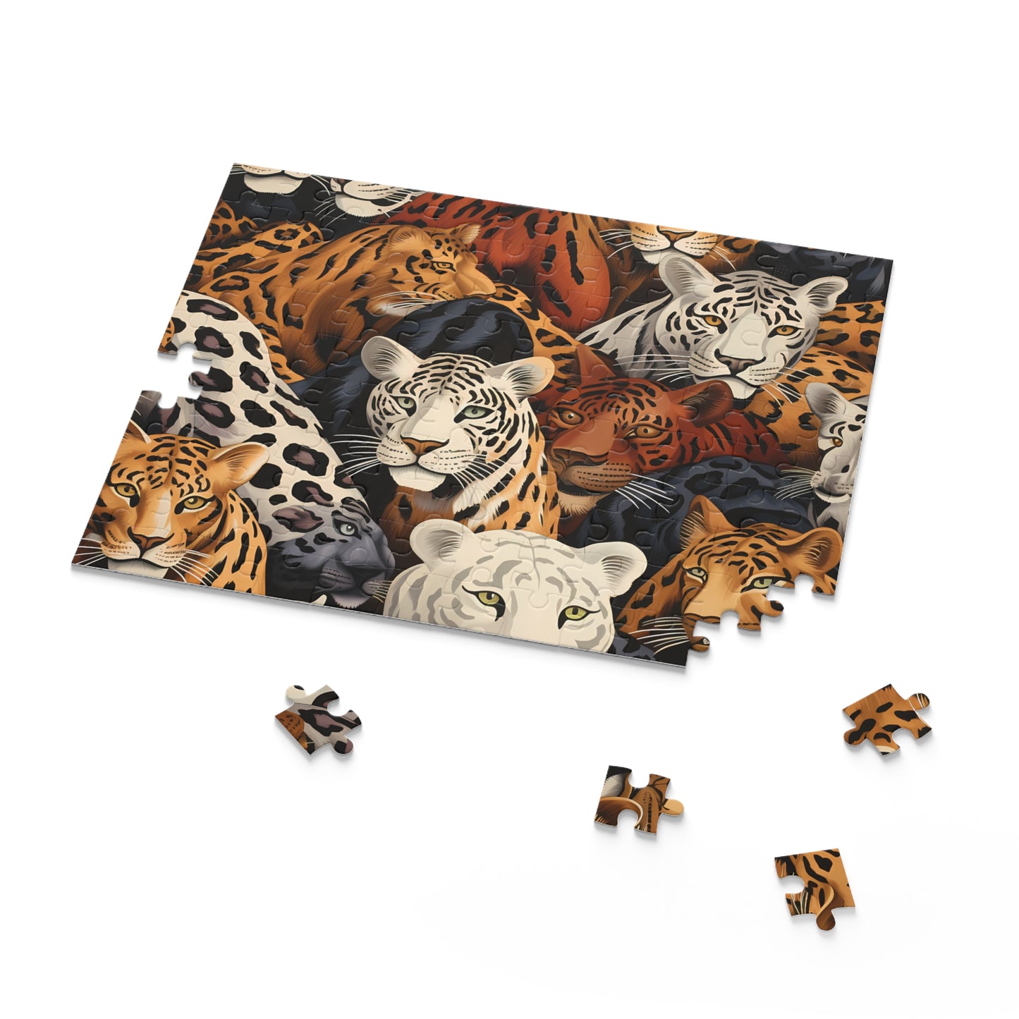 Personalised/Non-Personalised Puzzle, Leopard (120, 252, 500-Piece)