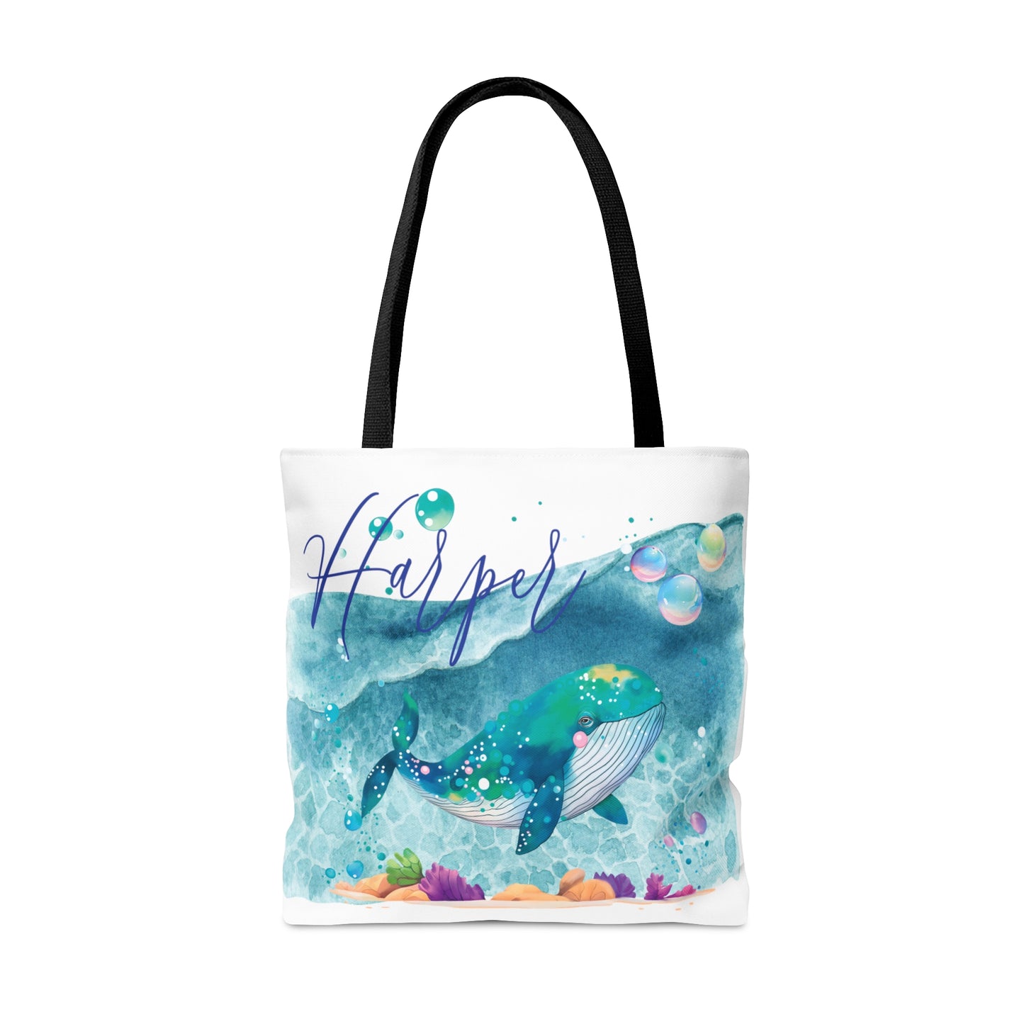 Personalised Tote Bag, Whale bag, Beach Tote Bag, Personalised/Non-Personalised