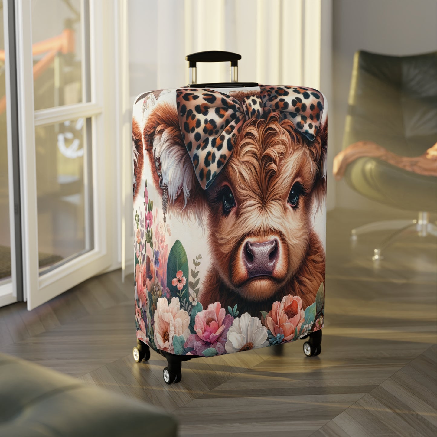 Luggage Cover, Highland Cow, awd-5007