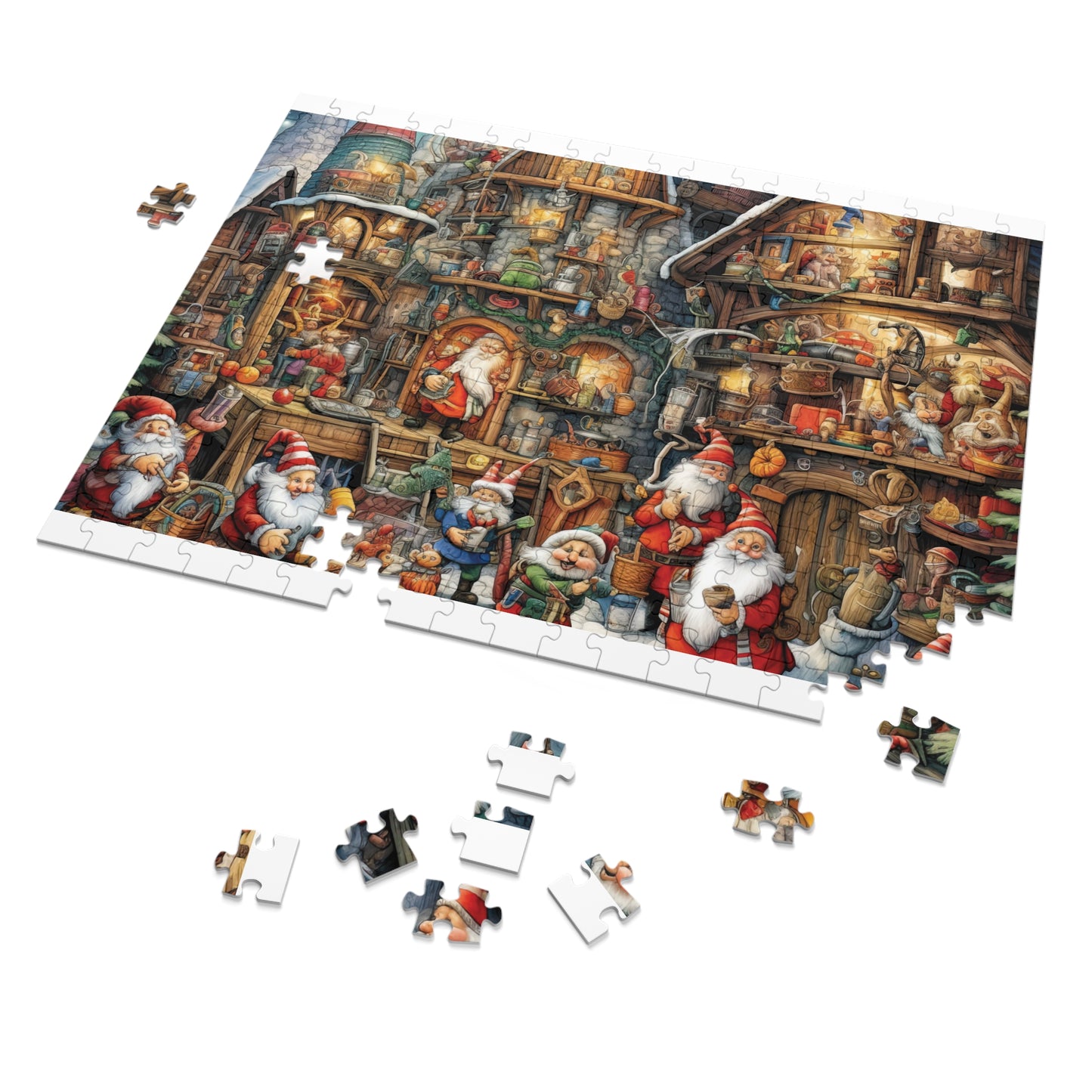 Jigsaw Puzzle, Santa's Workshop, Personalised/Non-Personalised (30, 110, 252, 500,1000-Piece)