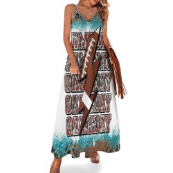 Game Day Spaghetti Strap Ankle-Length Dress Long dress