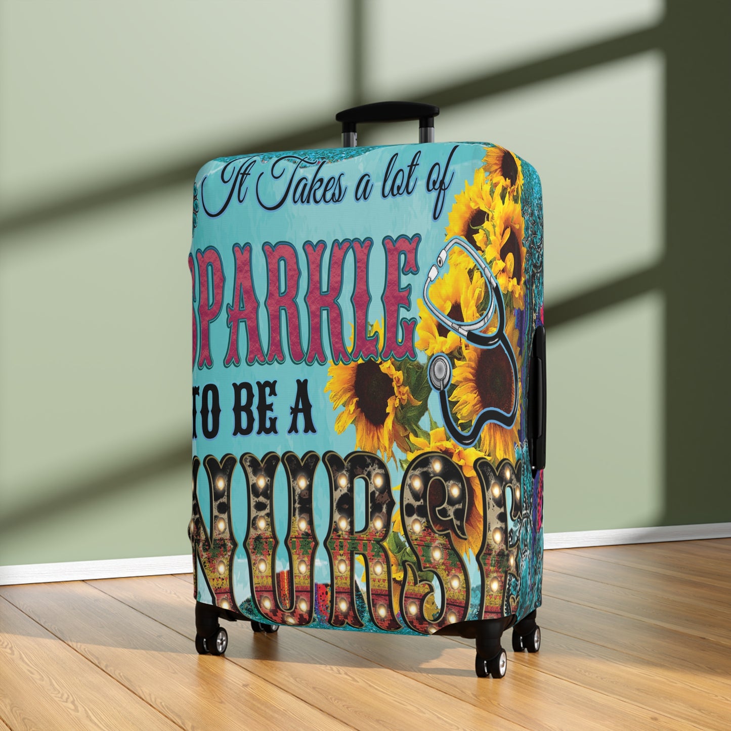 Luggage Cover, It takes a lot of sparkle to be a Nurse, awd-037