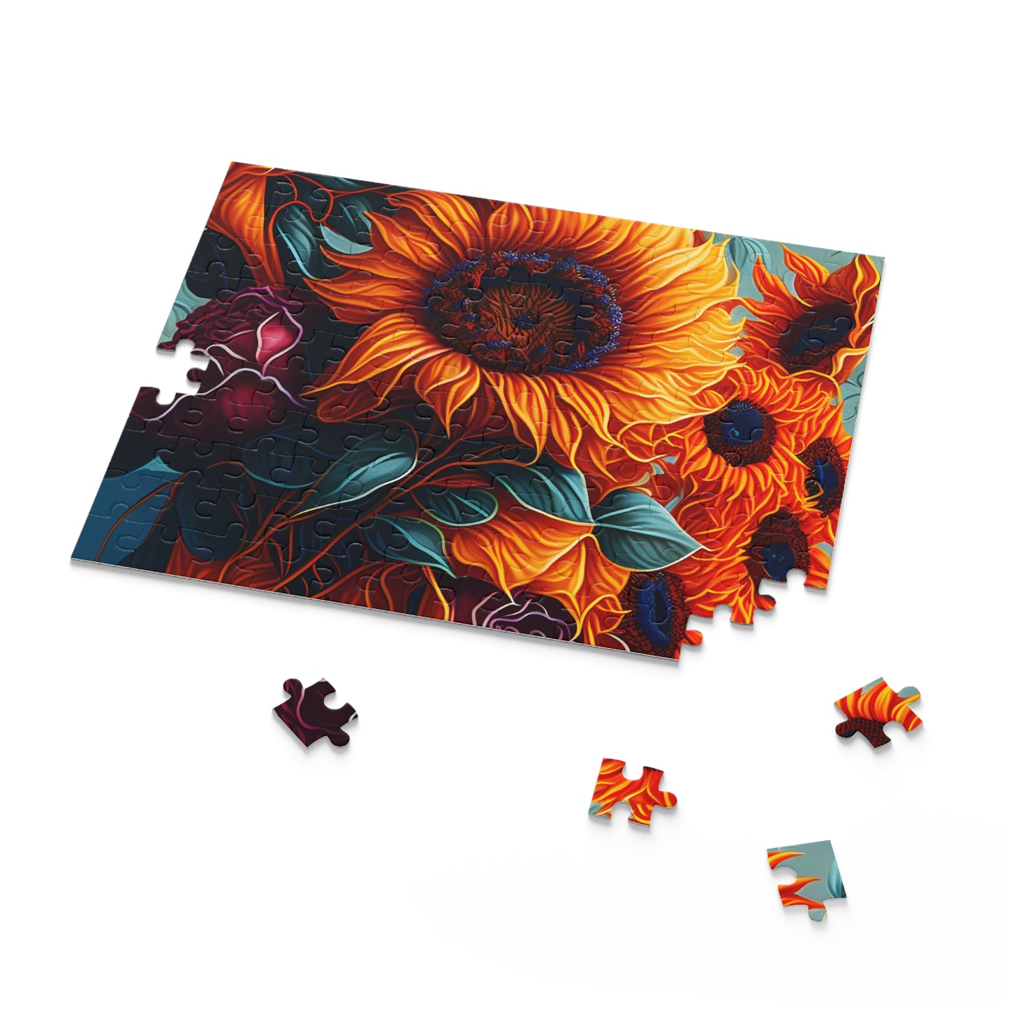 Puzzle, Sunflower  (120, 252, 500-Piece) awd-625