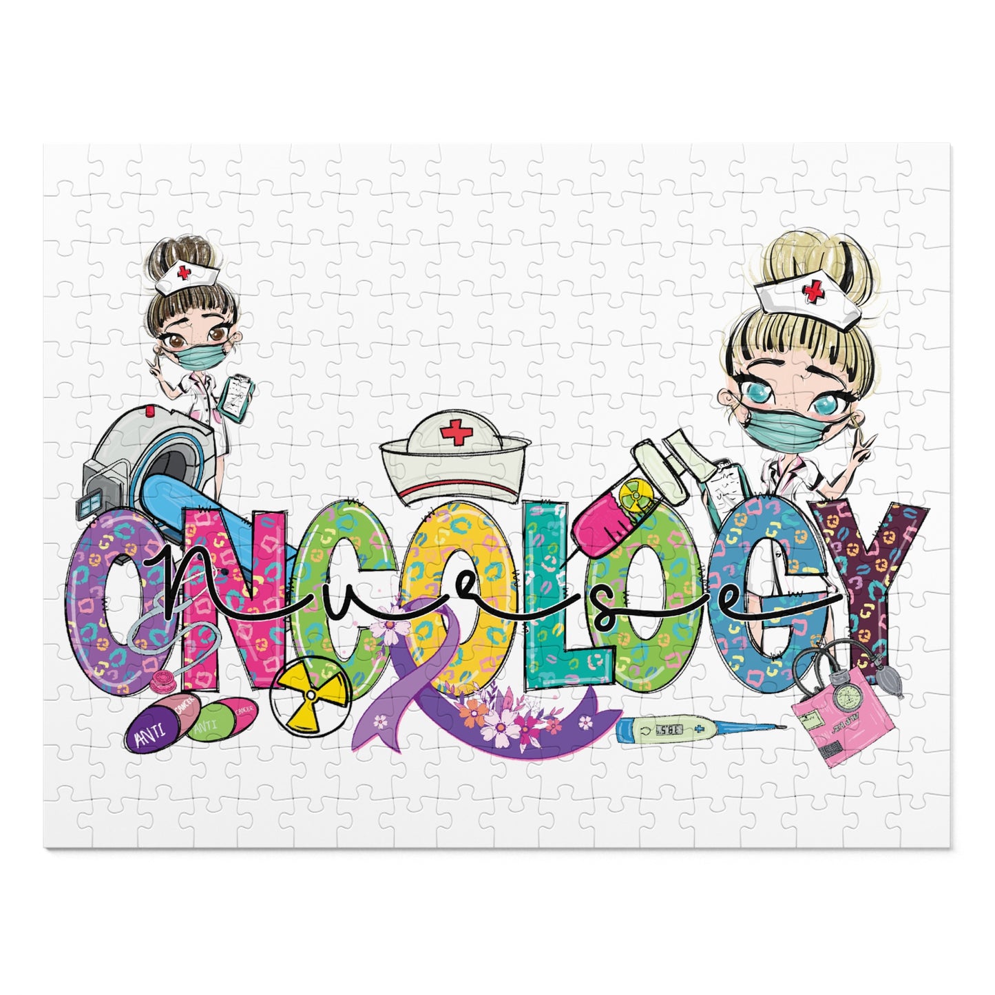 Jigsaw Puzzle, Oncology Nurse, Personalised/Non-Personalised (30, 110, 252, 500,1000-Piece)