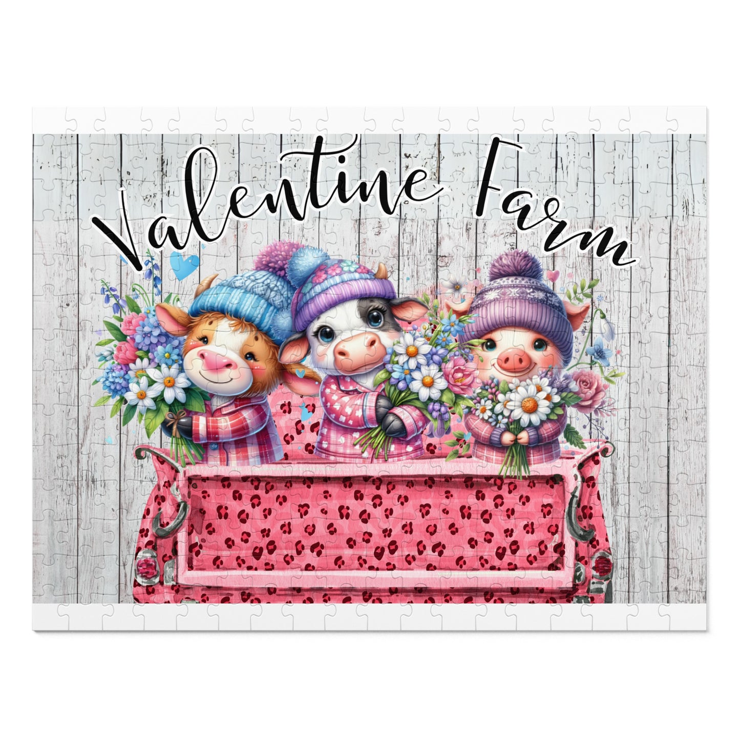 Jigsaw Puzzle, Valentine Farm, Personalised/Non-Personalised (30, 110, 252, 500,1000-Piece)