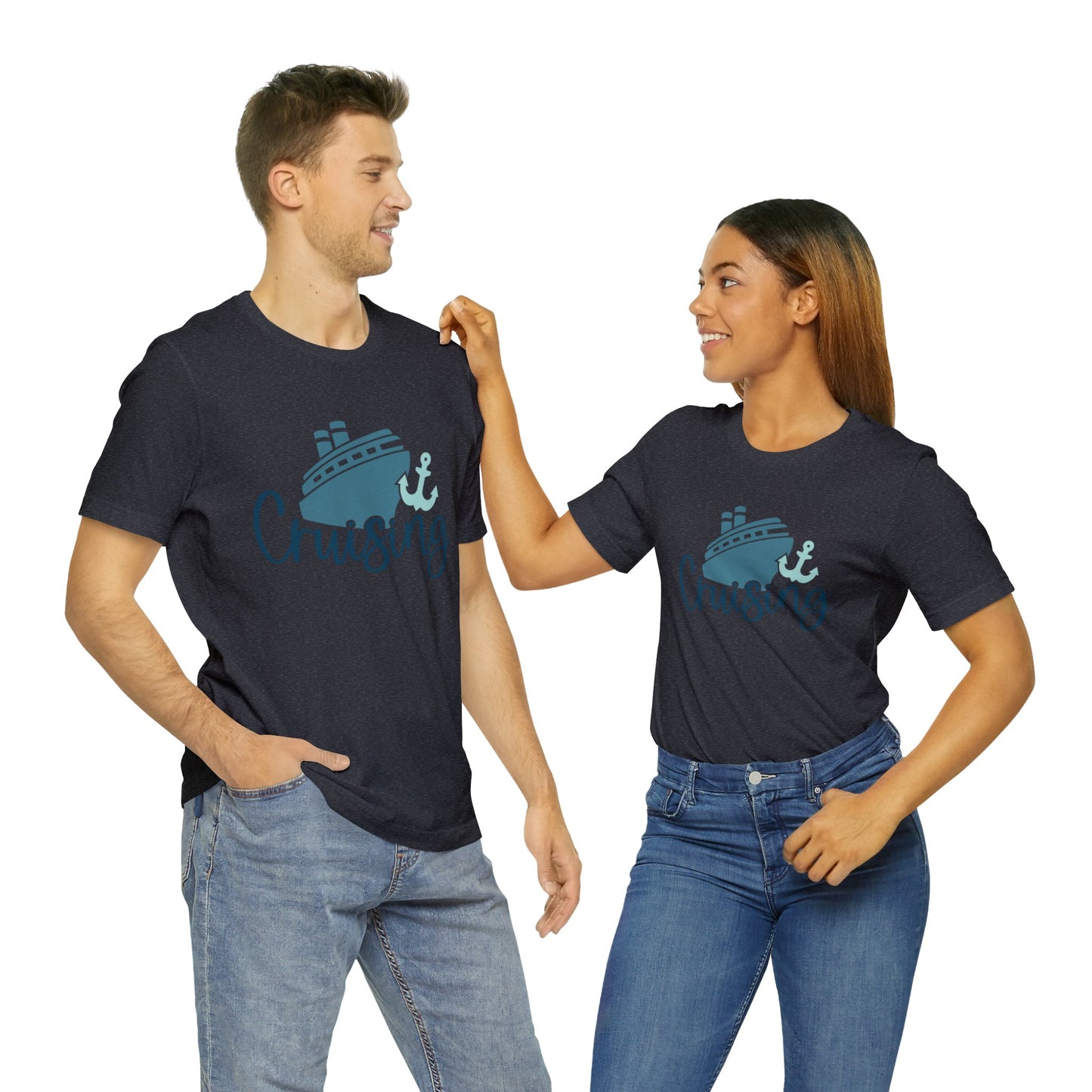 Unisex Adults Jersey Short Sleeve Tee, Cruise Tee, Cruising, 100% Cotton, Light Fabric 142 g/m²