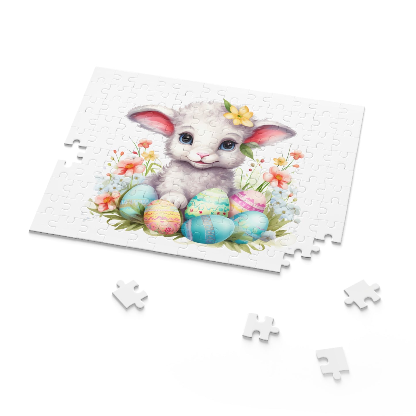 Personalised/Non-Personalised Puzzle, Easter, Lamb (120, 252, 500-Piece)