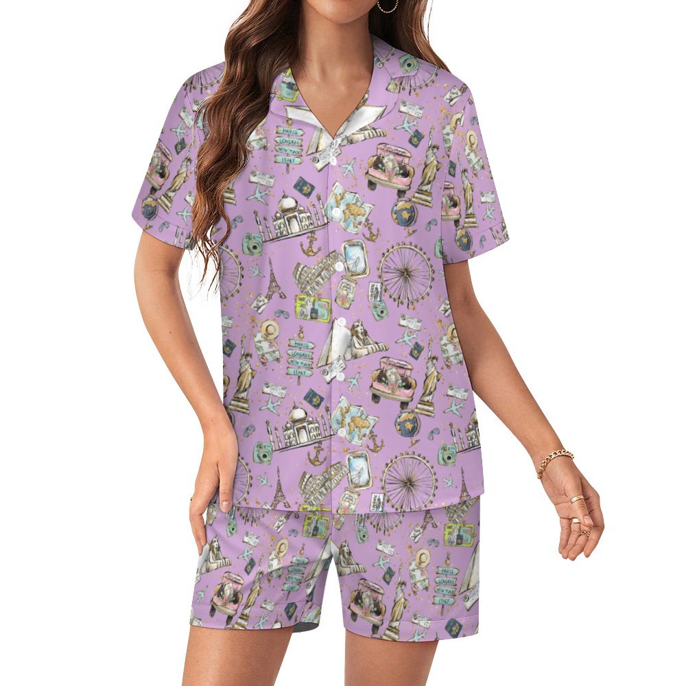 Women's Silk Satin Pajama Set Silk pajama set