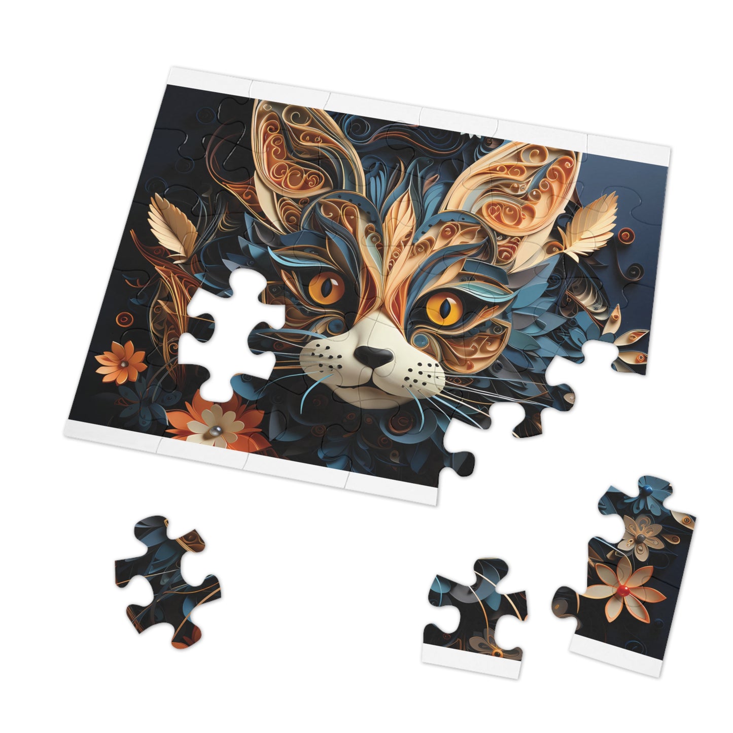 Jigsaw Puzzle, Cat, Personalised/Non-Personalised (30, 110, 252, 500,1000-Piece)