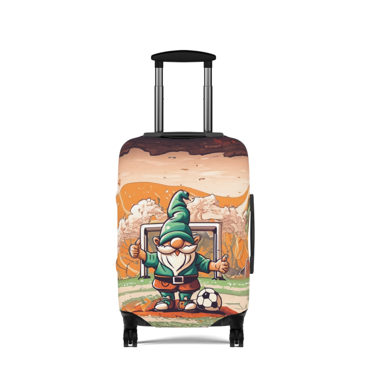 Luggage Cover, Retro Soccer Gnome, awd-5027