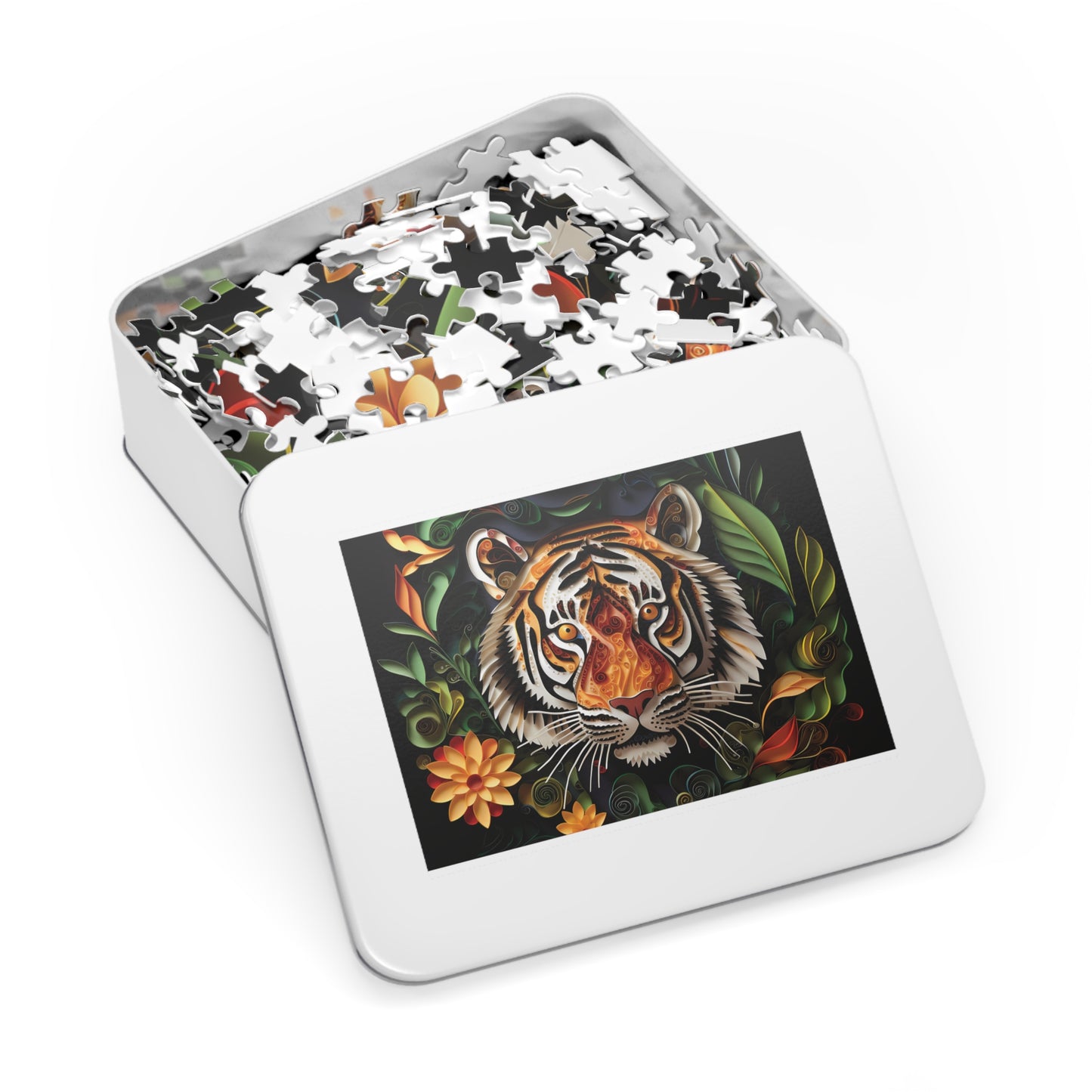 Jigsaw Puzzle, Tiger, Personalised/Non-Personalised (30, 110, 252, 500,1000-Piece)