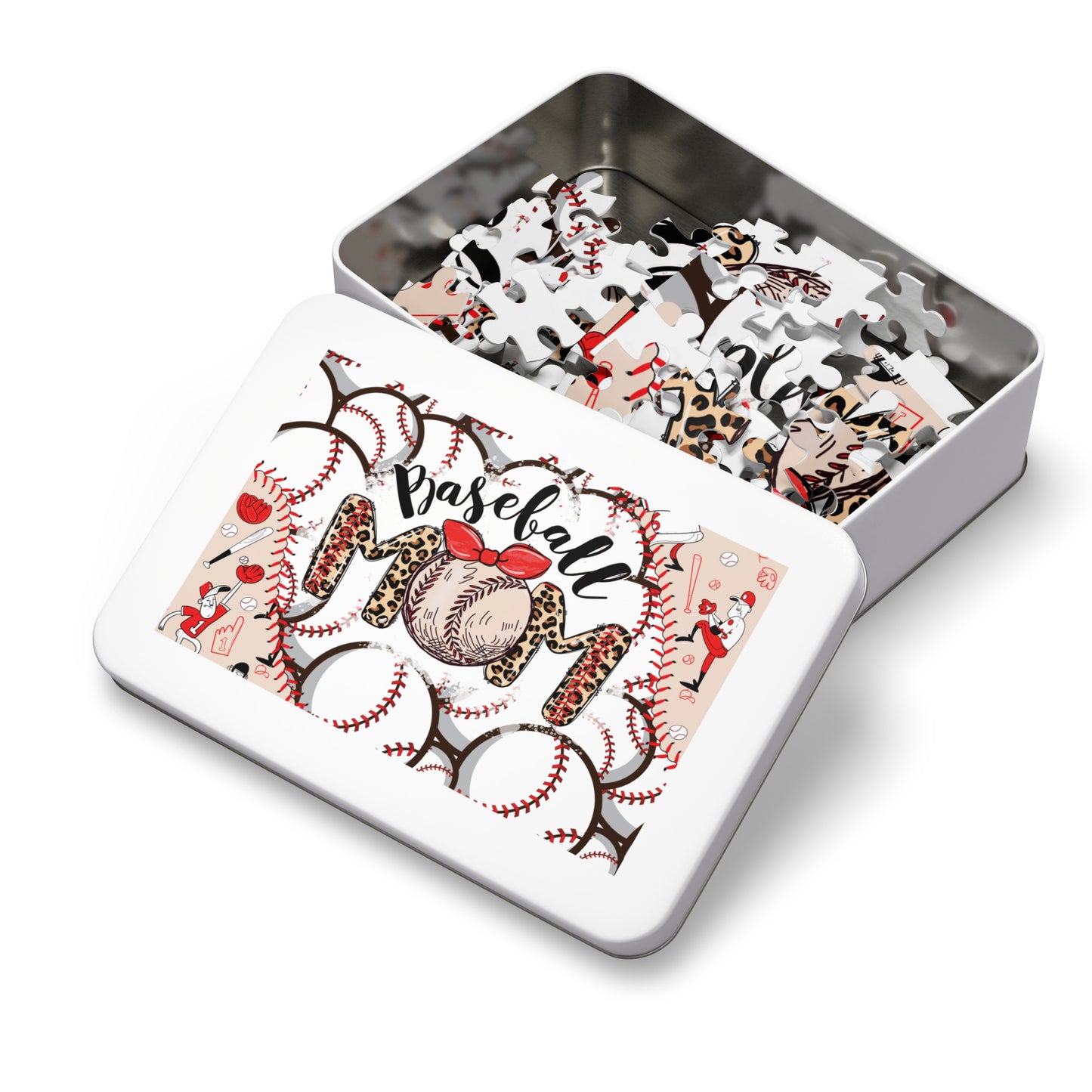 Jigsaw Puzzle in Tin, Baseball Mom, Personalised/Non-Personalised, awd-334 (30, 110, 252, 500,1000-Piece)