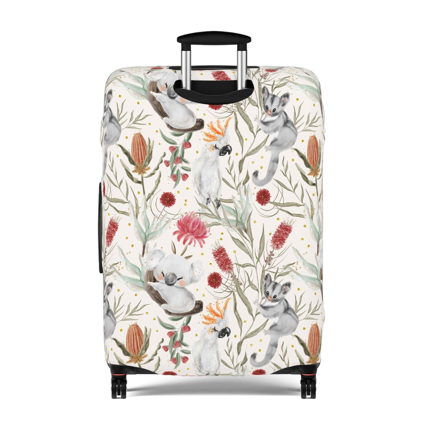 Luggage Cover, Australian Animals, Koala, Cockatoo, Possum