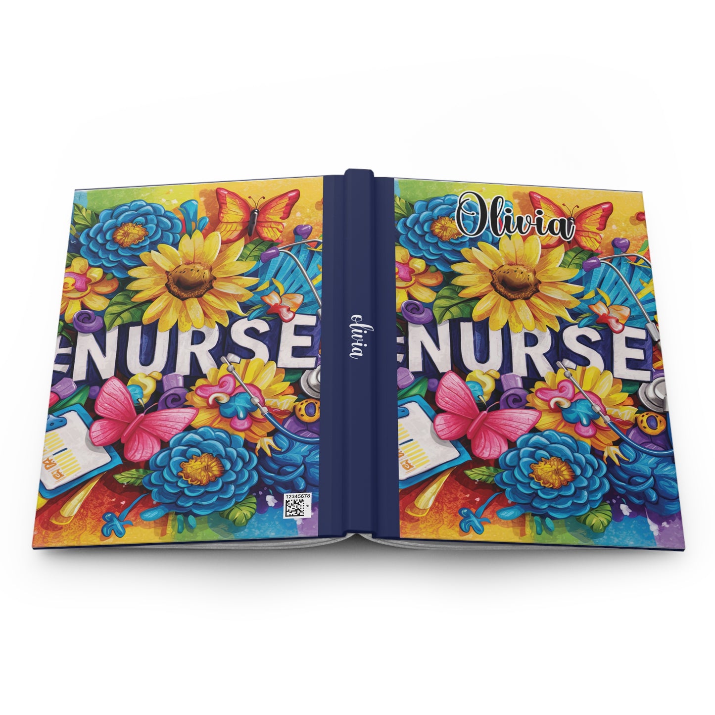 Personalised Hardcover Journal Matte, Nurse, awd-1728