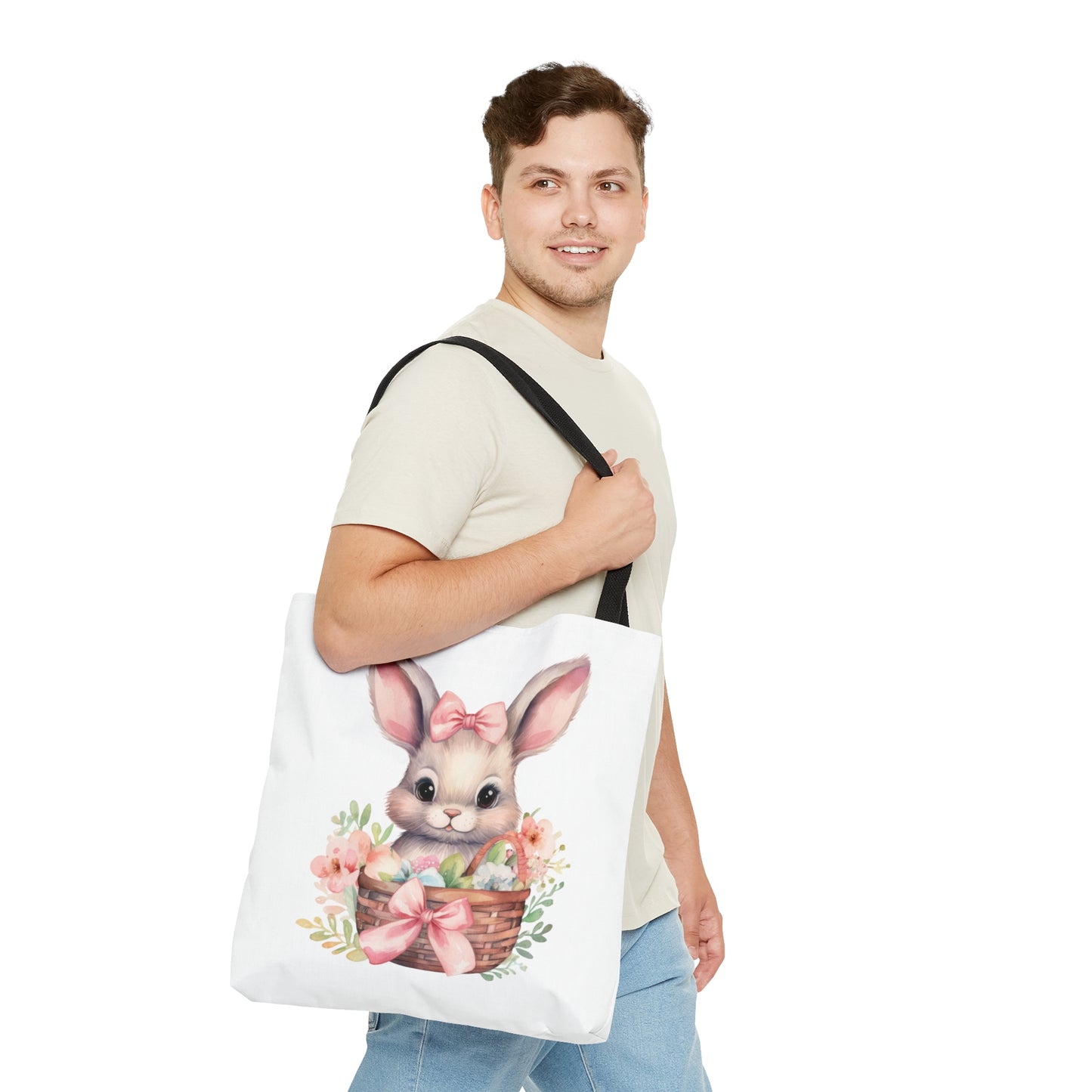 Tote Bag, Easter, Rabbit, Personalised/Non-Personalised Tote bag