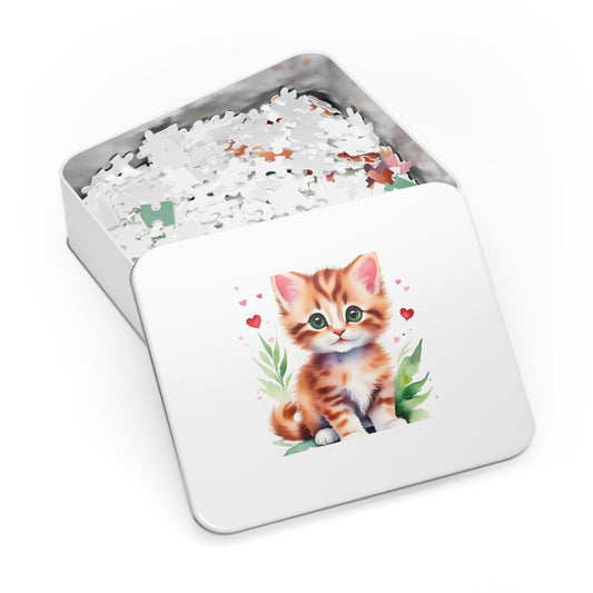 Jigsaw Puzzle, Cat, Personalised/Non-Personalised (30, 110, 252, 500,1000-Piece)